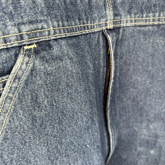 Vintage Carhartt Denim Coveralls Unlined 34x30 - Picture 7 of 11